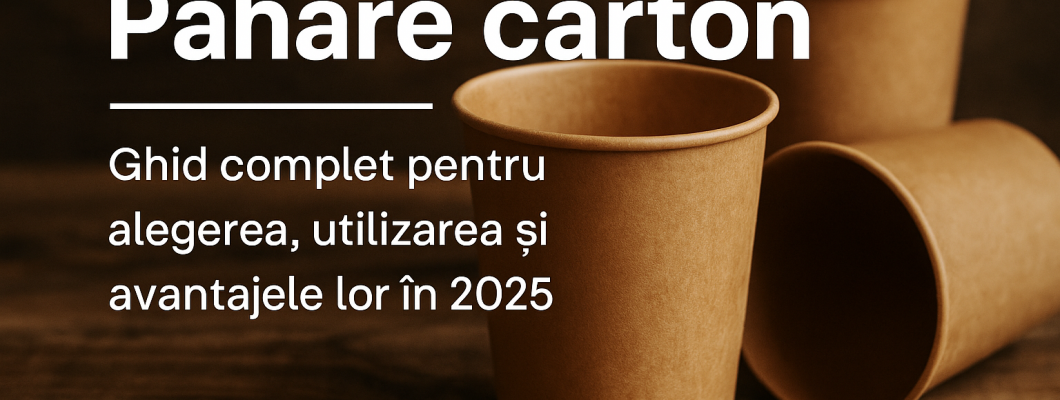 Pahare carton – Ghid complet pentru alegerea, utilizarea și avantajele lor în 2025