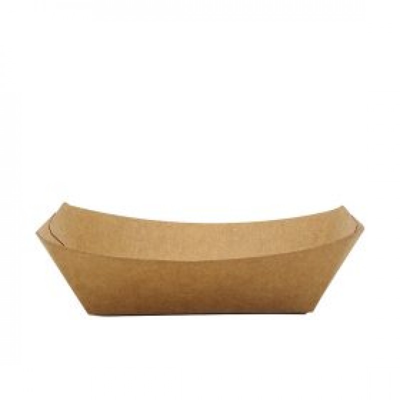 Bărcuțe carton kraft 800 cc, 250 buc/set