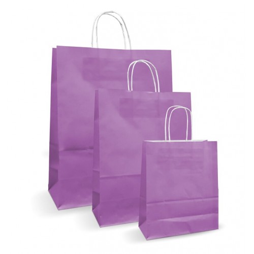 Pungi albe, colorate 100% mov - 25x14x30cm - 100 buc.