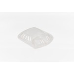 Caserolă meniu neagră PP, 3 compartimente+capac, 24.5x20x4.3 cm, 50 buc/set