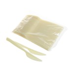 Cuțite reutilizabile crem 50 buc/set