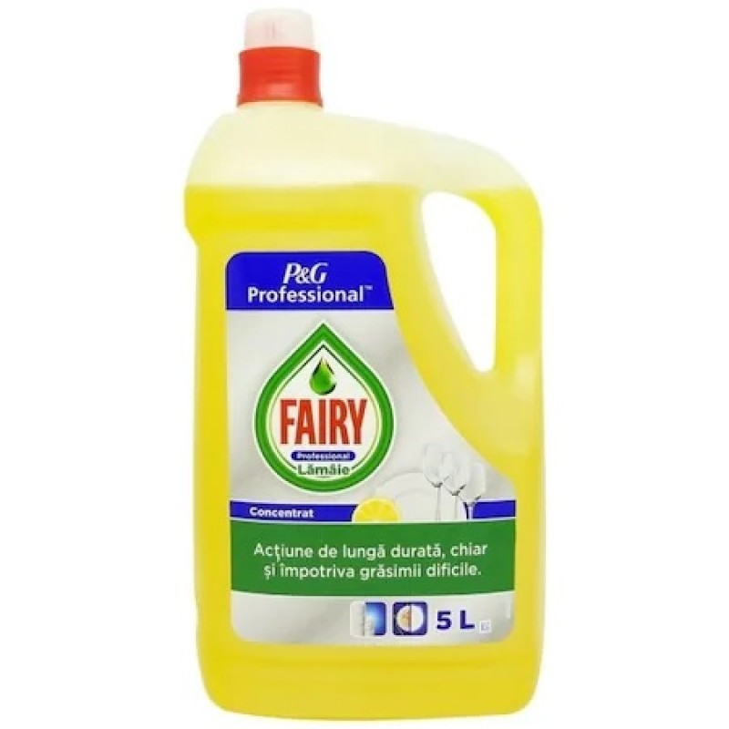 Detergent manual profesional vase Fairy Lemon 5L