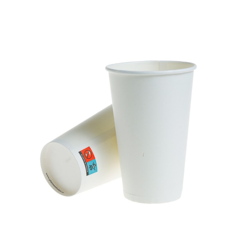 Pahare carton alb 12 oz 330 ml, 50 buc/set