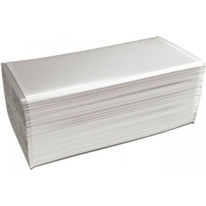 Prosop pliat tip “V”, gofrat, 1 strat, 200 foi, natur (gri)